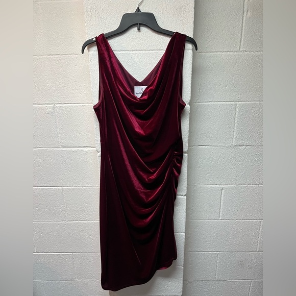 Sam Edelman Red Ruched Sheath Dress - Picture 1 of 6